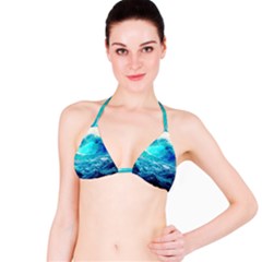 Tsunami Waves Ocean Sea Nautical Nature Water Nature Bikini Top