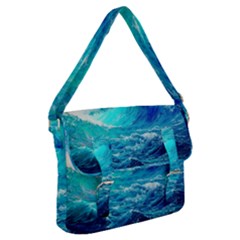 Tsunami Waves Ocean Sea Nautical Nature Water Nature Buckle Messenger Bag