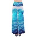 Tsunami Waves Ocean Sea Nautical Nature Water Nature So Vintage Palazzo Pants View1