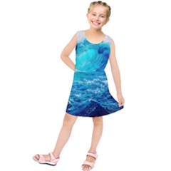 Tsunami Waves Ocean Sea Nautical Nature Water Nature Kids  Tunic Dress