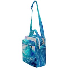 Tsunami Waves Ocean Sea Nautical Nature Water Nature Crossbody Day Bag