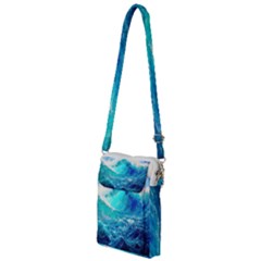 Tsunami Waves Ocean Sea Nautical Nature Water Nature Multi Function Travel Bag by Jancukart