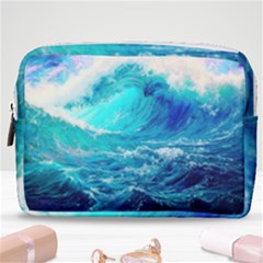 Tsunami Waves Ocean Sea Nautical Nature Water Nature Make Up Pouch (medium)