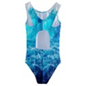 Tsunami Waves Ocean Sea Nautical Nature Water Nature Kids  Cut-Out Back One Piece Swimsuit View2