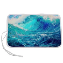 Tsunami Waves Ocean Sea Nautical Nature Water Nature Pen Storage Case (m)