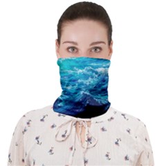 Tsunami Waves Ocean Sea Nautical Nature Water Nature Face Covering Bandana (adult)