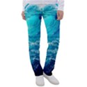 Tsunami Waves Ocean Sea Nautical Nature Water Nature Women s Casual Pants View1