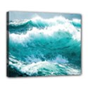 Waves Ocean Sea Tsunami Nautical 4 Deluxe Canvas 24  x 20  (Stretched) View1