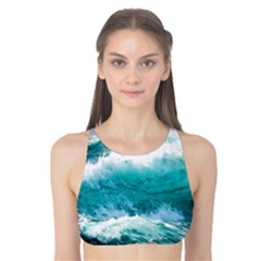 Waves Ocean Sea Tsunami Nautical 4 Tank Bikini Top