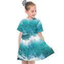 Waves Ocean Sea Tsunami Nautical 4 Kids  Sailor Dress View1