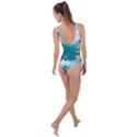 Waves Ocean Sea Tsunami Nautical 4 Side Cut Out Swimsuit View2