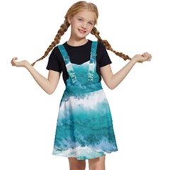 Waves Ocean Sea Tsunami Nautical 4 Kids  Apron Dress