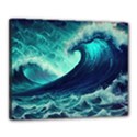 Waves Ocean Sea Tsunami Nautical Canvas 20  x 16  (Stretched) View1