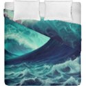 Waves Ocean Sea Tsunami Nautical Duvet Cover Double Side (King Size) View1