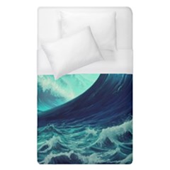 Waves Ocean Sea Tsunami Nautical Duvet Cover (single Size) by Jancukart