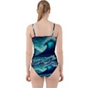 Waves Ocean Sea Tsunami Nautical Cut Out Top Tankini Set View2