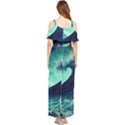 Waves Ocean Sea Tsunami Nautical Draped Sleeveless Chiffon Jumpsuit View2