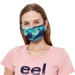 Waves Ocean Sea Tsunami Nautical Crease Cloth Face Mask (adult) by Jancukart