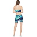 Waves Ocean Sea Tsunami Nautical Stretch Shorts and Tube Top Set View2