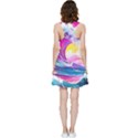 Tsunami Waves Ocean Sea Nautical Nature Water Blue Water Inside Out Racerback Dress View2