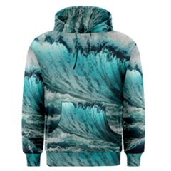 Tsunami Waves Ocean Sea Nautical Nature Water Blue Black Men s Core Hoodie