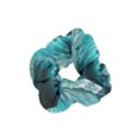 Tsunami Waves Ocean Sea Nautical Nature Water Blue Black Velvet Scrunchie View1