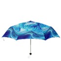 Tsunami Waves Ocean Sea Nautical Nature Abstract Blue Water Folding Umbrellas View3