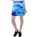 Tsunami Waves Ocean Sea Nautical Nature Abstract Blue Water Tennis Skirt View1