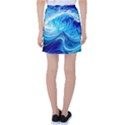 Tsunami Waves Ocean Sea Nautical Nature Abstract Blue Water Tennis Skirt View2