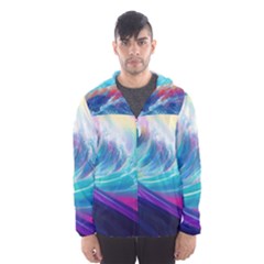 Waves Ocean Sea Tsunami Nautical Nature Water Men s Hooded Windbreaker