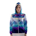 Waves Ocean Sea Tsunami Nautical Nature Water Women s Hooded Windbreaker View1