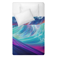 Waves Ocean Sea Tsunami Nautical Nature Water Duvet Cover Double Side (single Size) by Jancukart