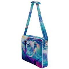 Waves Ocean Sea Tsunami Nautical Nature Water Cross Body Office Bag