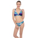 Waves Ocean Sea Tsunami Nautical Nature Water Classic Banded Bikini Set  View1