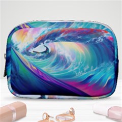 Waves Ocean Sea Tsunami Nautical Nature Water Make Up Pouch (small)