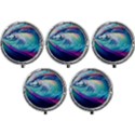 Waves Ocean Sea Tsunami Nautical Nature Water Mini Round Pill Box (Pack of 5) View1