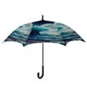 Tsunami Waves Ocean Sea Nautical Nature Water 4 Hook Handle Umbrellas (Medium) View3