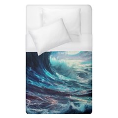 Tsunami Waves Ocean Sea Nautical Nature Water 4 Duvet Cover (single Size) by Jancukart