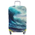 Tsunami Waves Ocean Sea Nautical Nature Water 4 Luggage Cover (Medium) View1