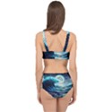 Tsunami Waves Ocean Sea Nautical Nature Water 4 Cage Up Bikini Set View2