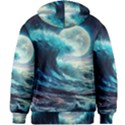 Tsunami Waves Ocean Sea Nautical Nature Water 4 Kids  Zipper Hoodie Without Drawstring View2