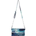 Tsunami Waves Ocean Sea Nautical Nature Water 4 Mini Crossbody Handbag View1