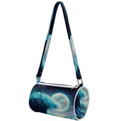 Tsunami Waves Ocean Sea Nautical Nature Water 4 Mini Cylinder Bag by Jancukart