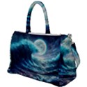 Tsunami Waves Ocean Sea Nautical Nature Water 4 Duffel Travel Bag View1