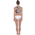 Tsunami Waves Ocean Sea Nautical Nature Water 4 Cross Back Hipster Bikini Top  View2