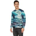 Tsunami Waves Ocean Sea Nautical Nature Water 4 Men s Fleece Sweatshirt View2