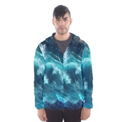 Thunderstorm Tsunami Tidal Wave Ocean Waves Sea Men s Hooded Windbreaker