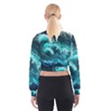 Thunderstorm Tsunami Tidal Wave Ocean Waves Sea Cropped Sweatshirt View2