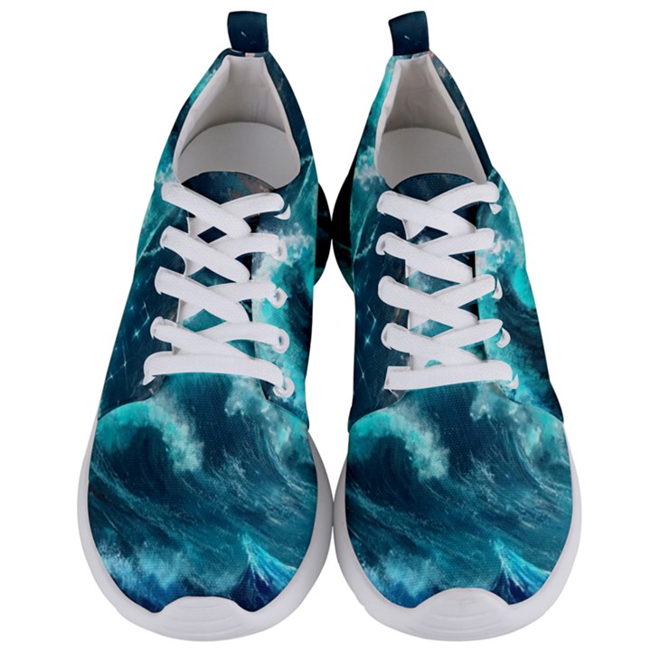 Thunderstorm Tsunami Tidal Wave Ocean Waves Sea Men s Lightweight Sports Shoes