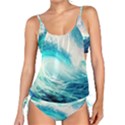 Tsunami Waves Ocean Sea Nautical Nature Water 8 Tankini Set View1